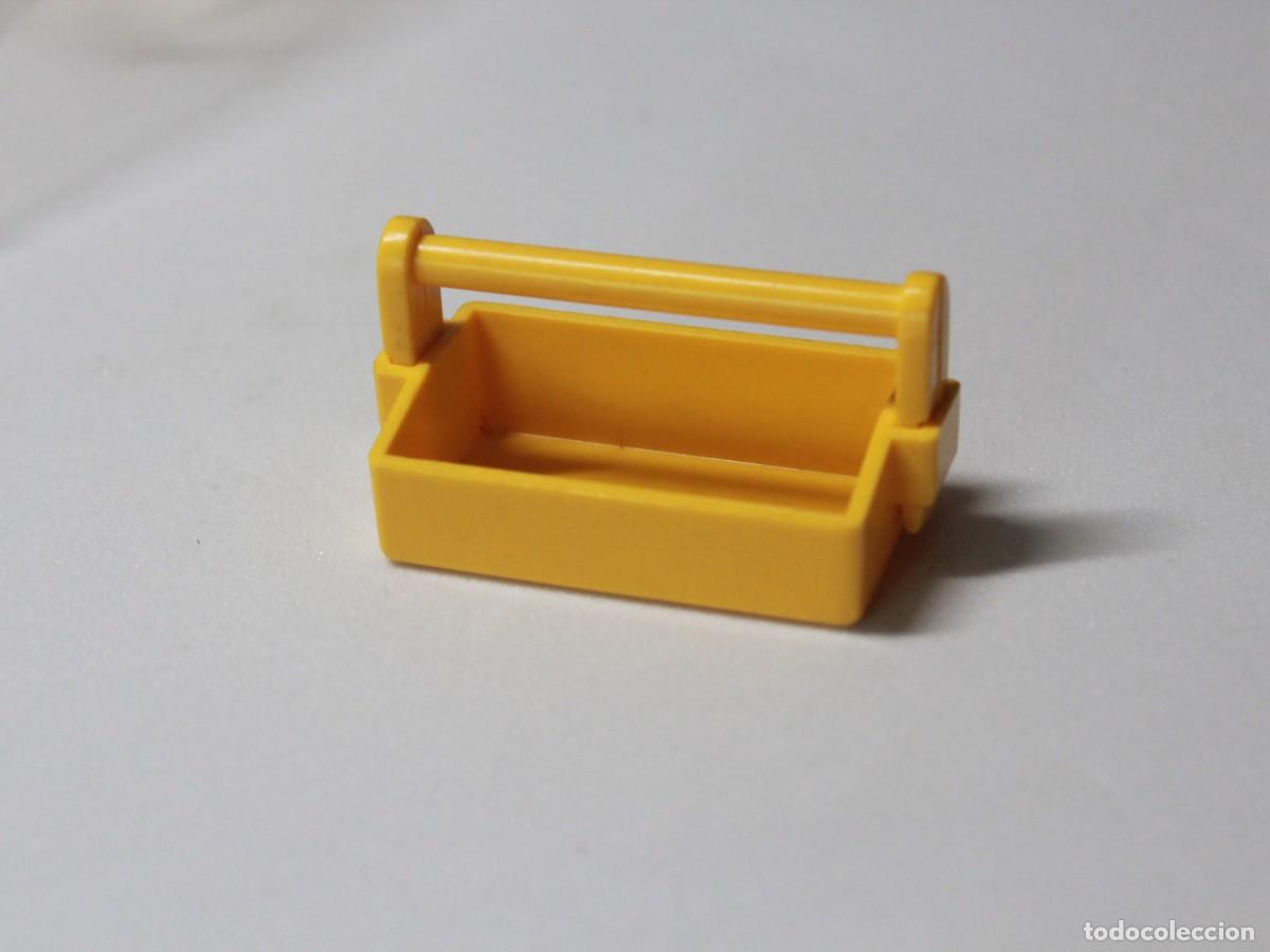 Playmobil: Accesorio Playmobil caja de herramientas amarilla