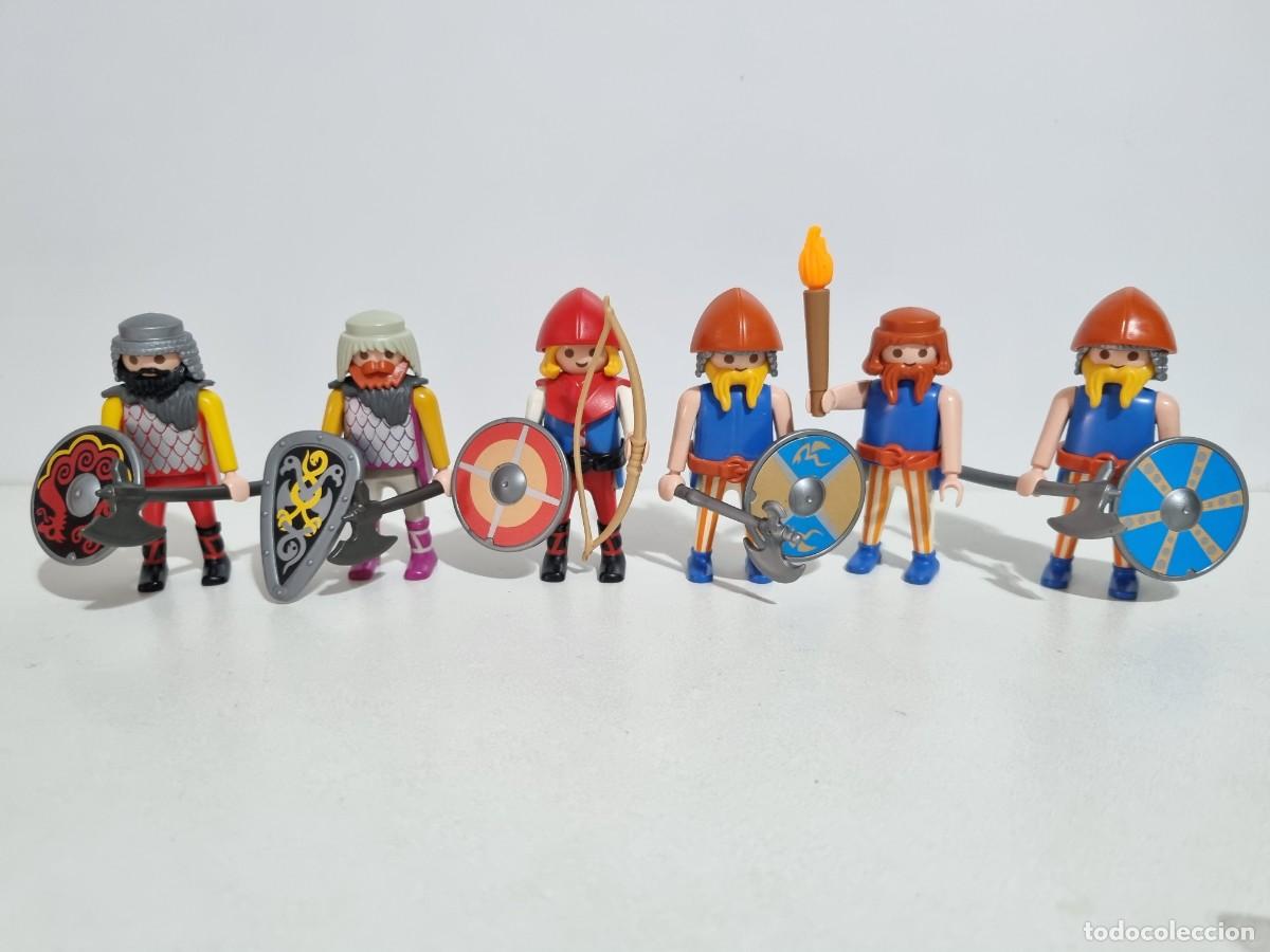 Playmobil: Playmobil 3152 3153 Lote Guerrero Barbaro Vikingo Ejercito Luchador