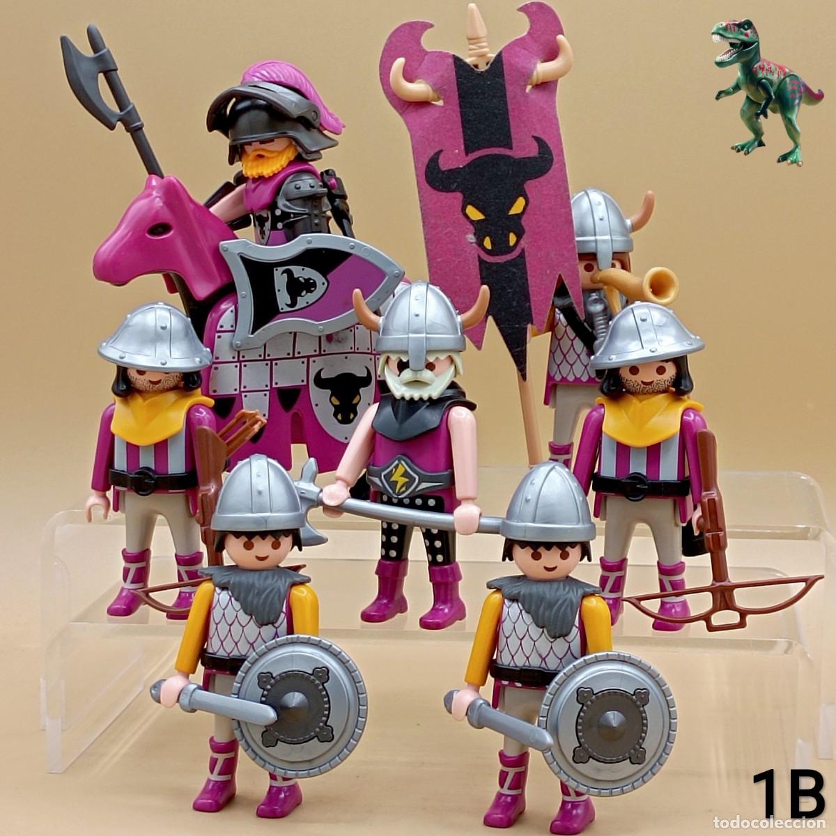 Playmobil: Playmobil batallon guerreros barbaros caballero toro bufalo 4133 4177 4435 4436 4437 4438 4439