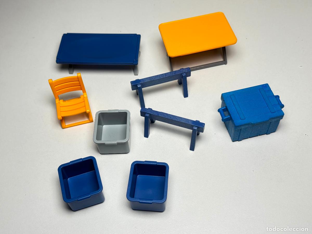 Playmobil: Playmobil lote mesa cama silla y caja