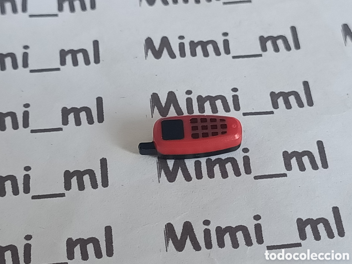 Playmobil: Playmobil tel&eacute;fono m&oacute;vil color rojo