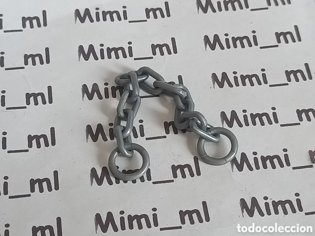 Playmobil: Playmobil cadena pl&aacute;stico color gris medieval vikingo romano