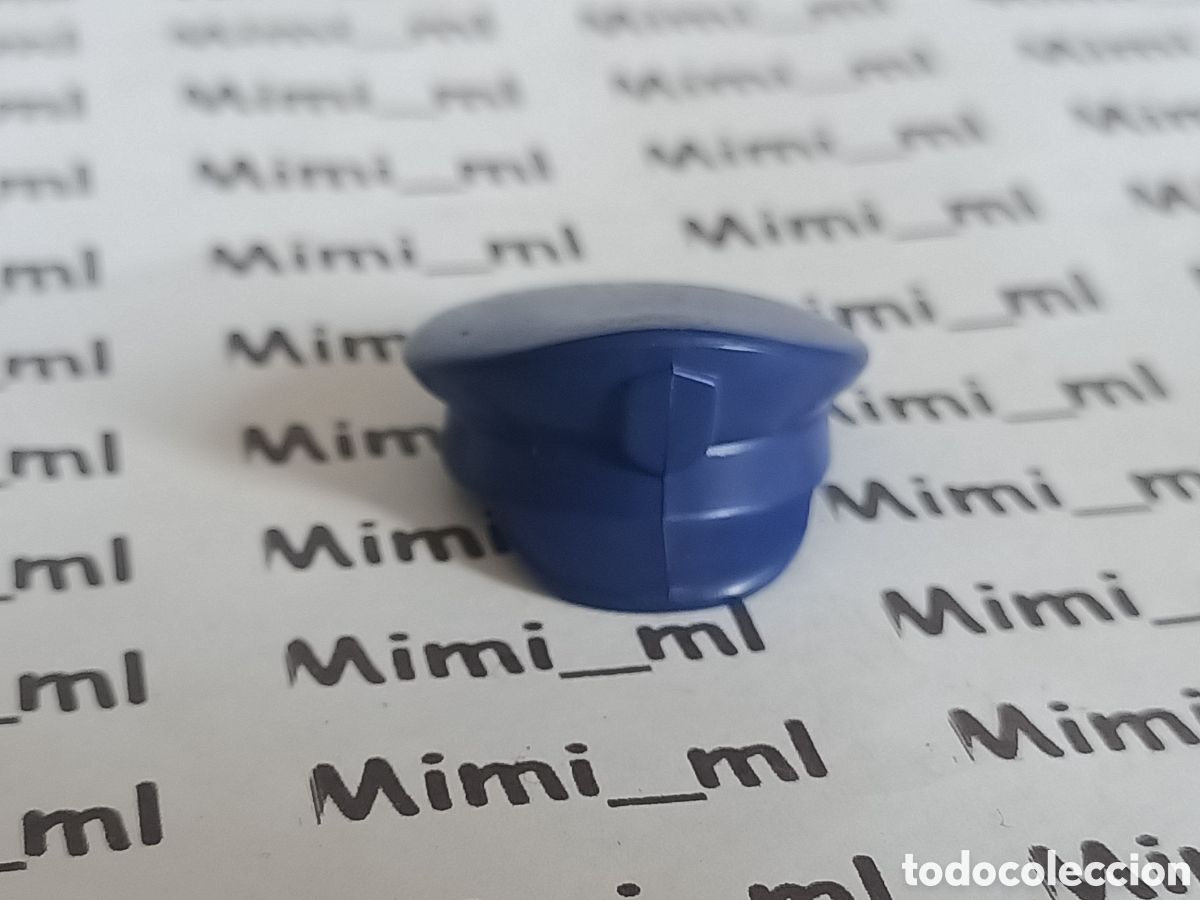 Playmobil: Playmobil gorra azul revisor tren estaci&oacute;n