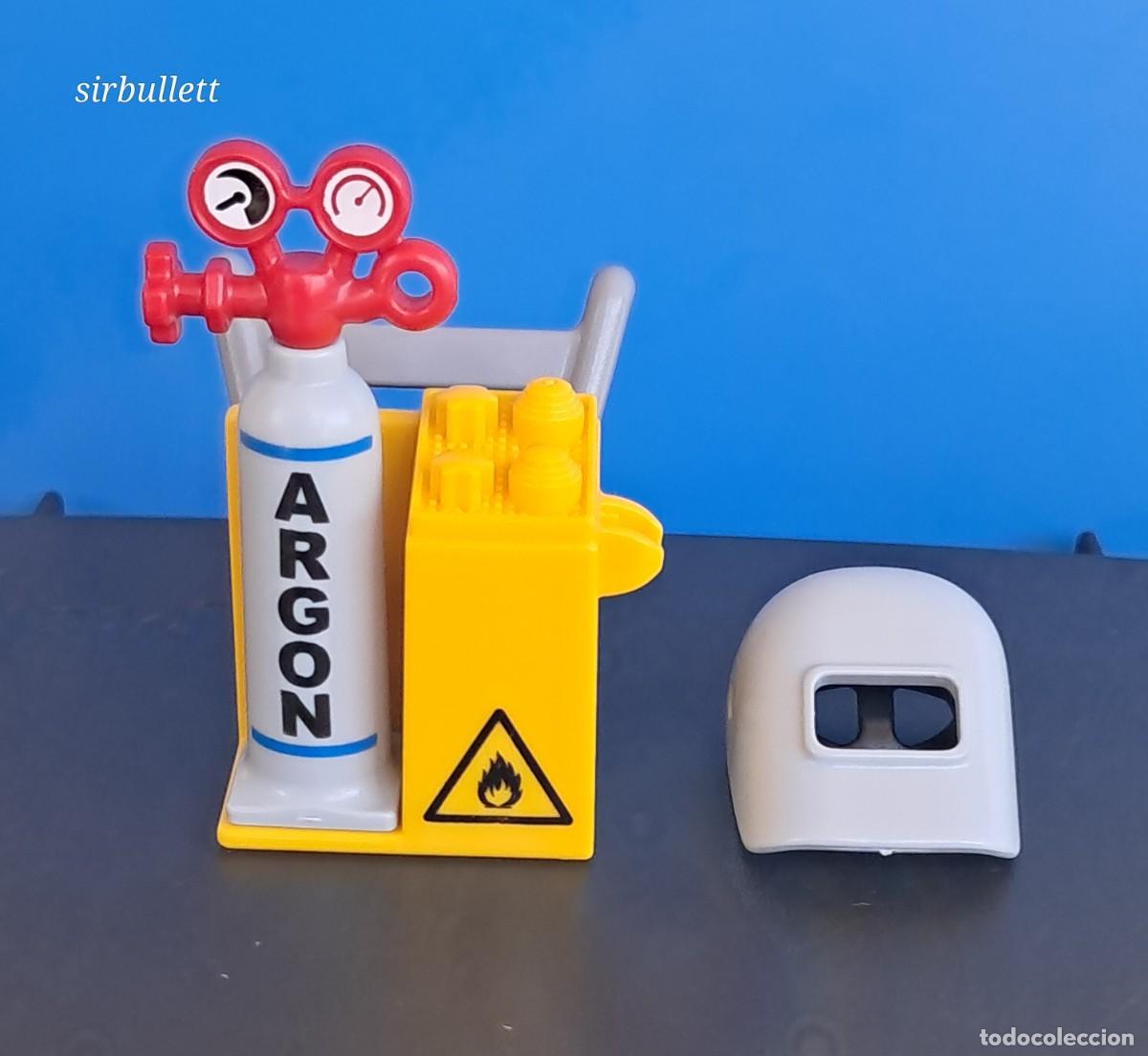 Playmobil: Equipo de soldadura y mascarilla. Playmobil. Gas Ciudad