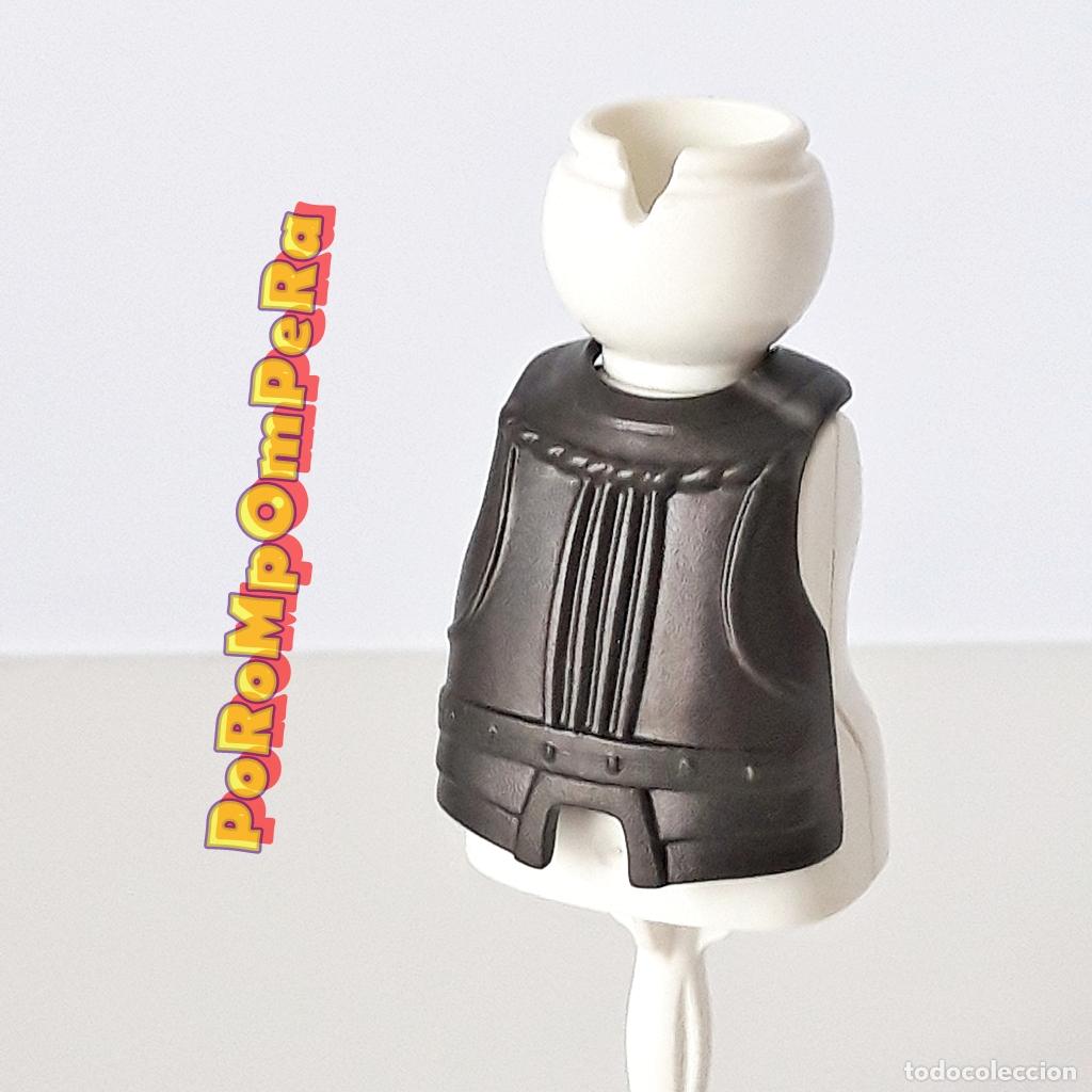 Playmobil: PLAYMOBIL PECHERA OSCURA GRUESA ARMADURA CABALLERO MEDIEVAL BARRIGA GORDO COMPLETAR/CUSTOM MDX