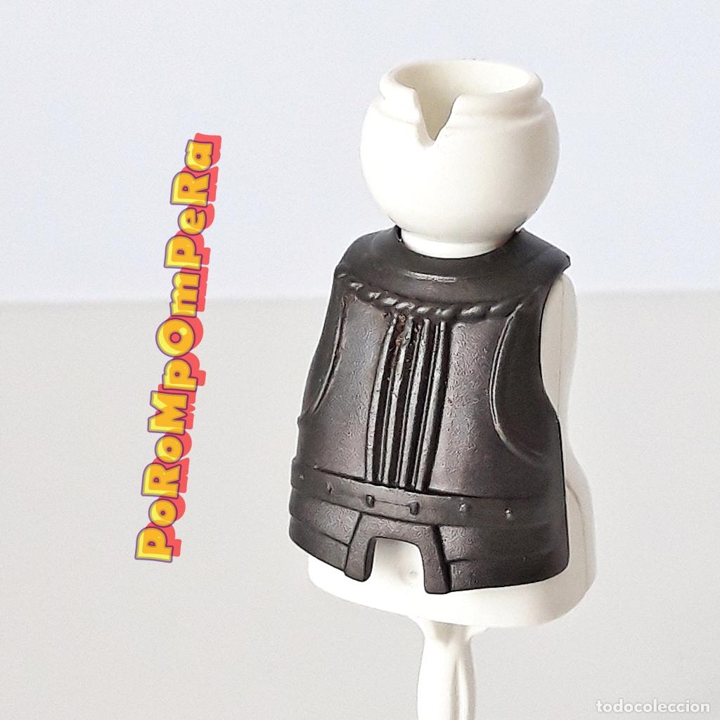 Playmobil: PLAYMOBIL PECHERA OSCURA GRUESA ARMADURA CABALLERO MEDIEVAL BARRIGA GORDO COMPLETAR/CUSTOM MDX