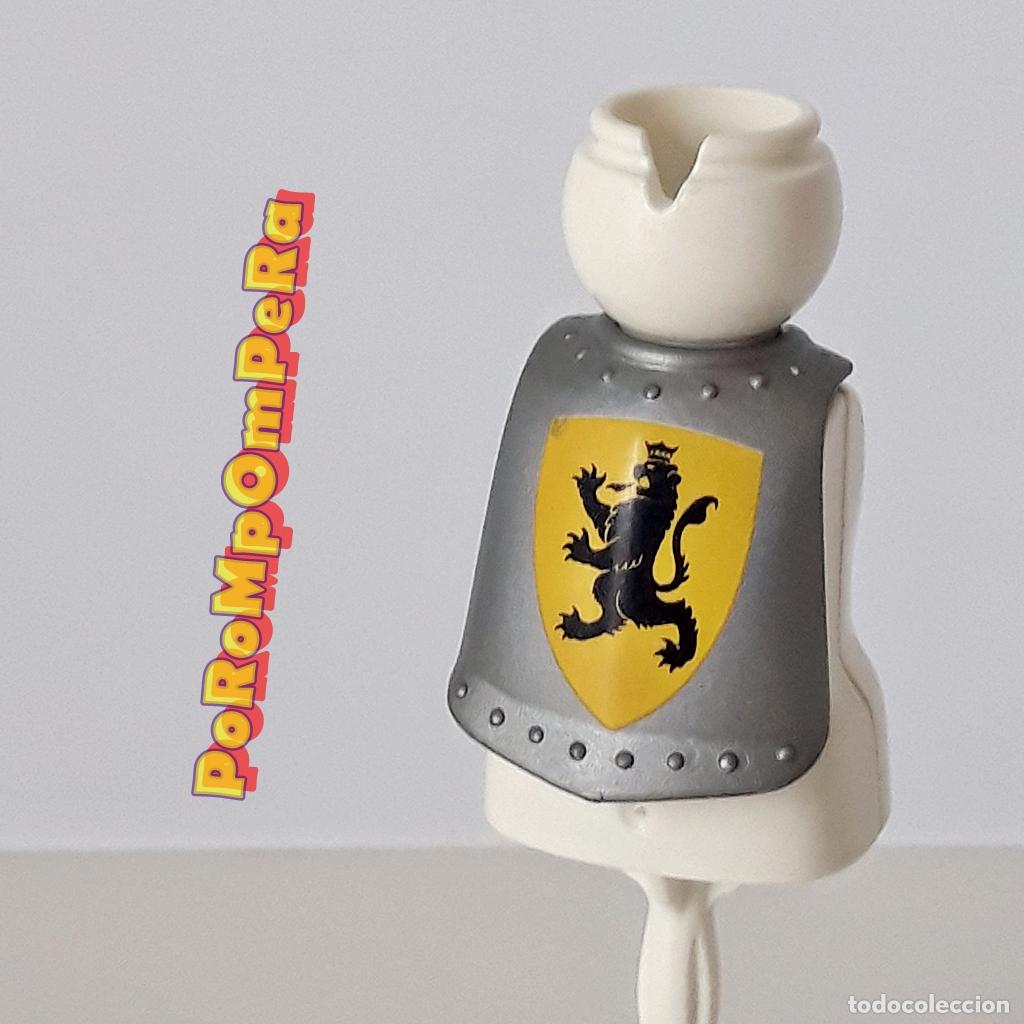 Playmobil: PLAYMOBIL PECHERA PLATEADA ARMADURA CABALLERO MEDIEVAL DEL LE&Oacute;N 4870 CORAZA MDV