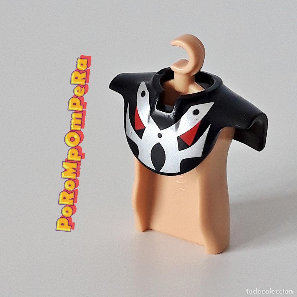 Playmobil: PLAYMOBIL PECHERA NEGRA ARMADURA CUELLO CERRADO ESPALDAR CORAZA IDEAL CUSTOM CABALLERO MEDIEVAL MDV