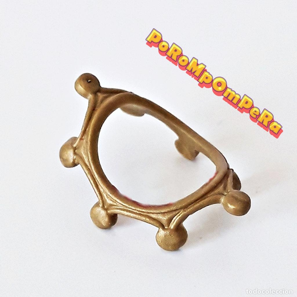 Playmobil: PLAYMOBIL TOIS&Oacute;N DORADO OSCURO CUSTOM/COMPLETAR REY OFICIAL CABALLERO MEDIEVAL MDV