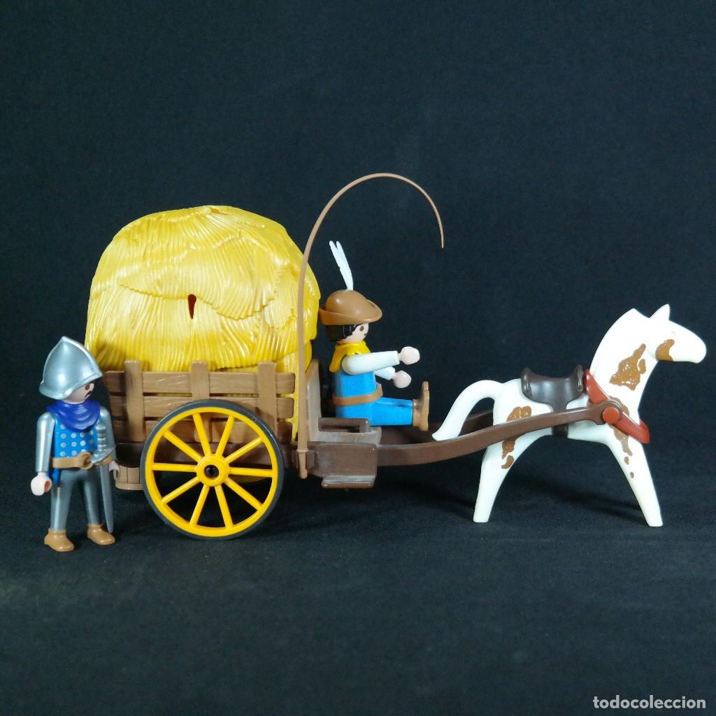 Playmobil: Playmobil carro medieval con paja y dos figuras ☼