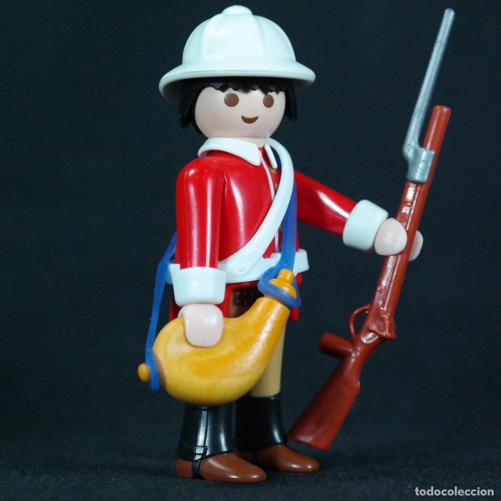 Playmobil: Playmobil soldado ingles camel corps con cantimplora ☼