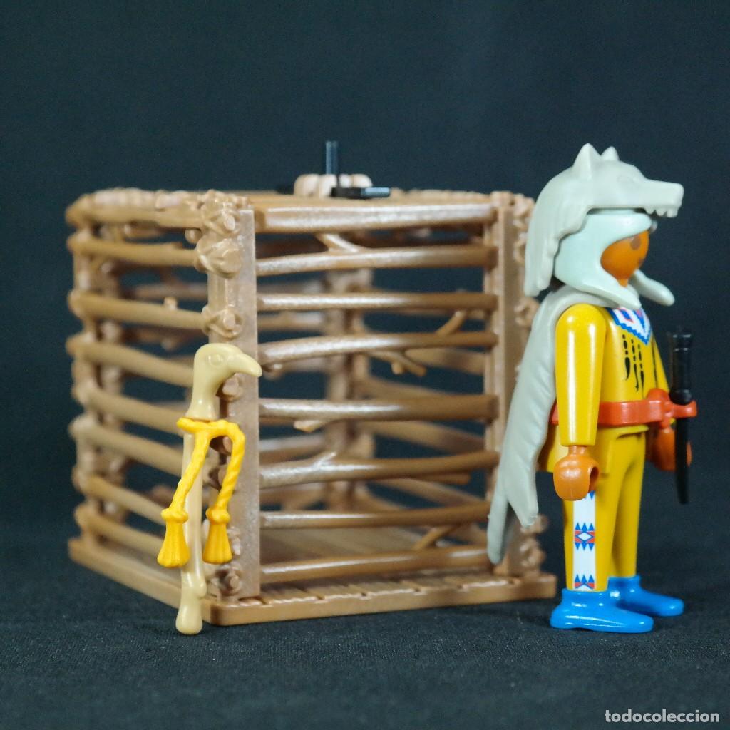 Playmobil: Playmobil jaula con indio ☼