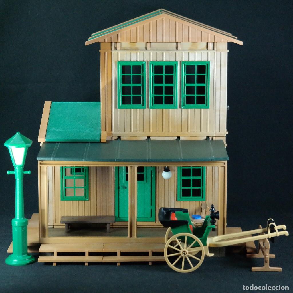 Playmobil: Playmobil casa de oeste con calesa y farol ☼
