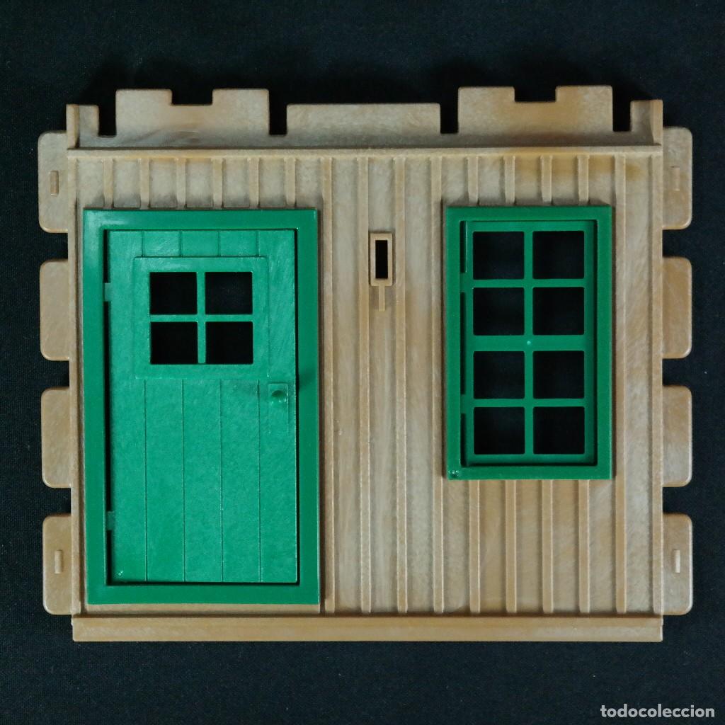 Playmobil: Playmobil pared con puerta verde steck ☼