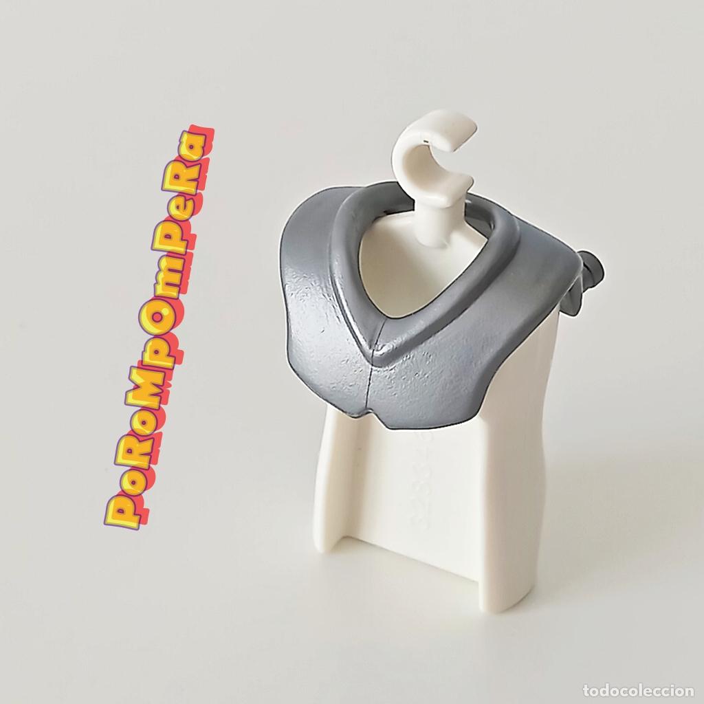 Playmobil: PLAYMOBIL CUELLO PLATEADO ENGANCHE ARMADURA CABALLERO MEDIEVAL PECHERA ESPALDAR CORAZA MDV