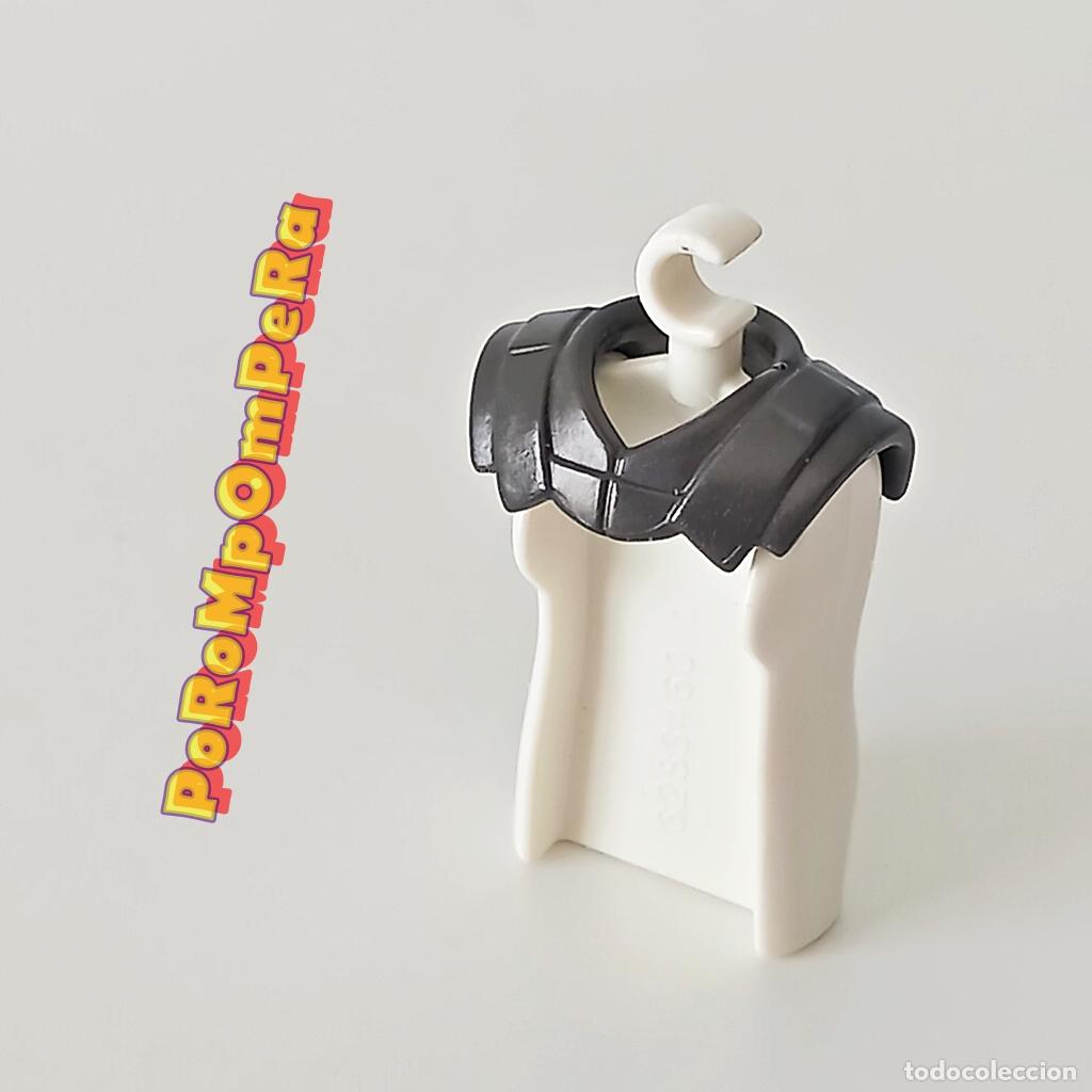 Playmobil: PLAYMOBIL PECHERA ARMADURA OSCURA ESPALDAR CUELLO CABALLERO MEDIEVAL CENTURI&Oacute;N ROMANO MDV