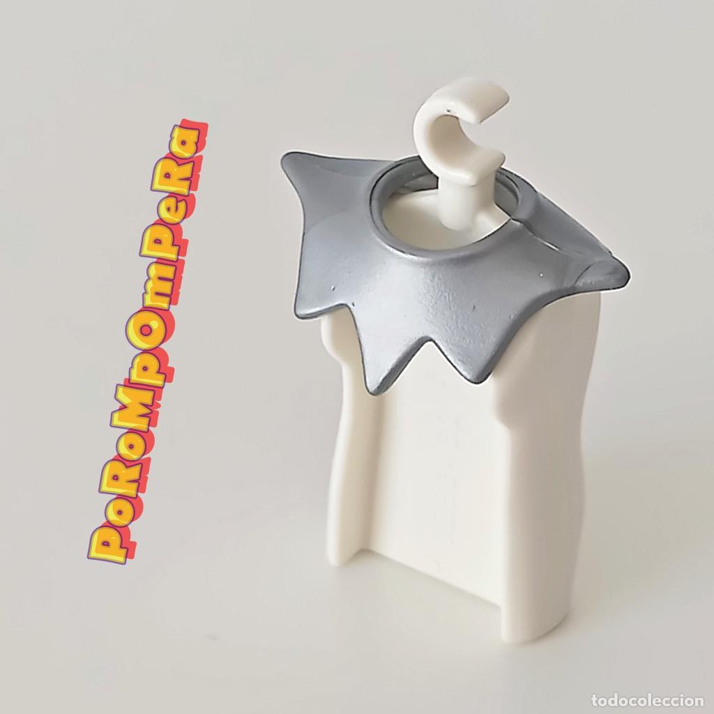 Playmobil: PLAYMOBIL CUELLO PLATEADO PUNTAS ARMADURA CABALLERO MEDIEVAL PECHERA ESPALDAR CORAZA MDV