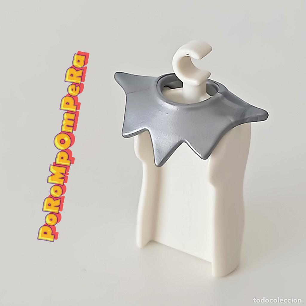 Playmobil: PLAYMOBIL CUELLO PLATEADO PUNTAS ARMADURA CABALLERO MEDIEVAL PECHERA ESPALDAR CORAZA MDV