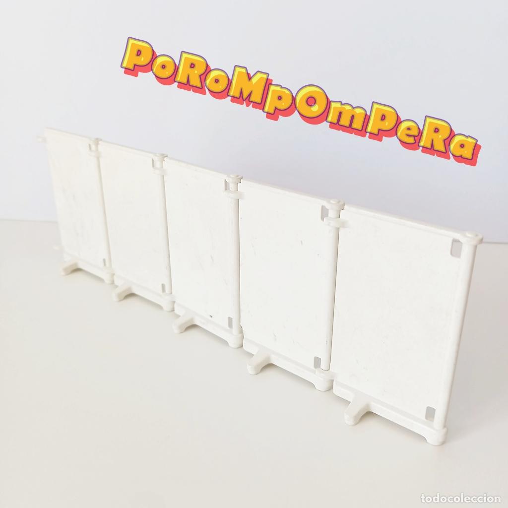 Playmobil: PLAYMOBIL LOTE x5 PANEL SEPARADOR QUIR&Oacute;FANO 3459 DENTISTA 3762 BIOMBO &Eacute;POCA MAMPARA PARED PUERTA CG6