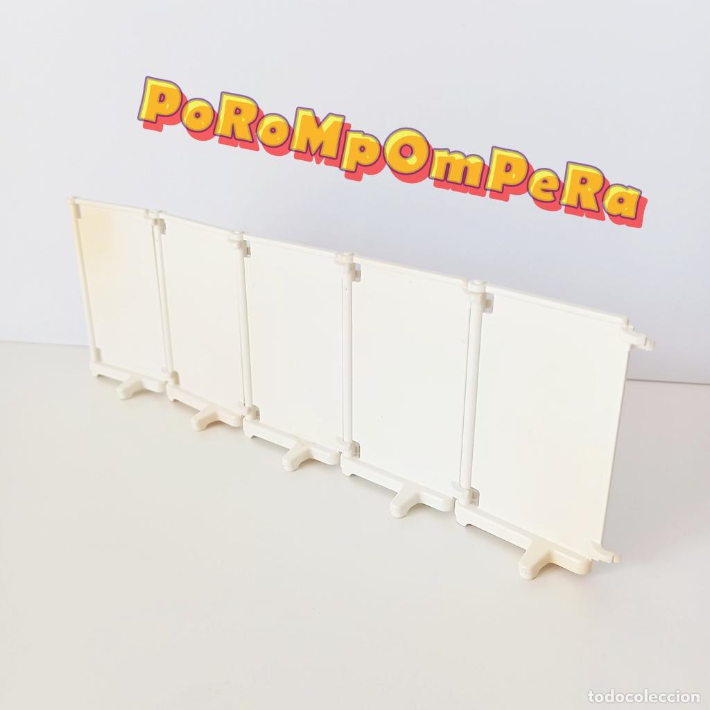 Playmobil: PLAYMOBIL LOTE x5 PANEL SEPARADOR QUIR&Oacute;FANO 3459 DENTISTA 3762 BIOMBO &Eacute;POCA MAMPARA PARED PUERTA CG6
