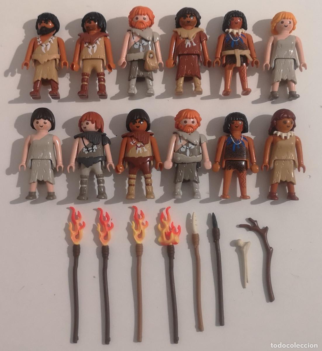Playmobil: PLAYMOBIL EDAD DE PIEDRA PALEOL&Iacute;TICO LOTE CLICKS + ACCESORIOS