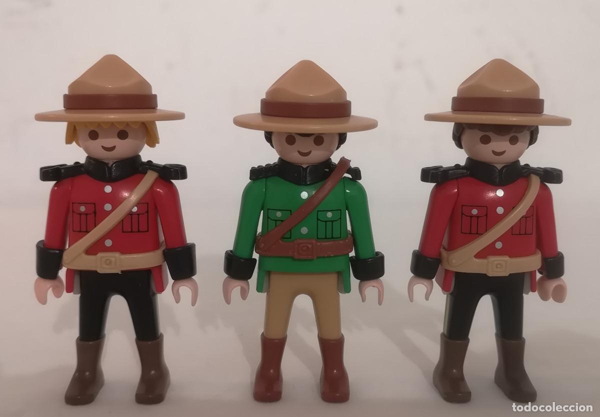 Playmobil: PLAYMOBIL LOTE GUARDABOSQUES POLIC&Iacute;A MONTADA CANAD&Aacute;
