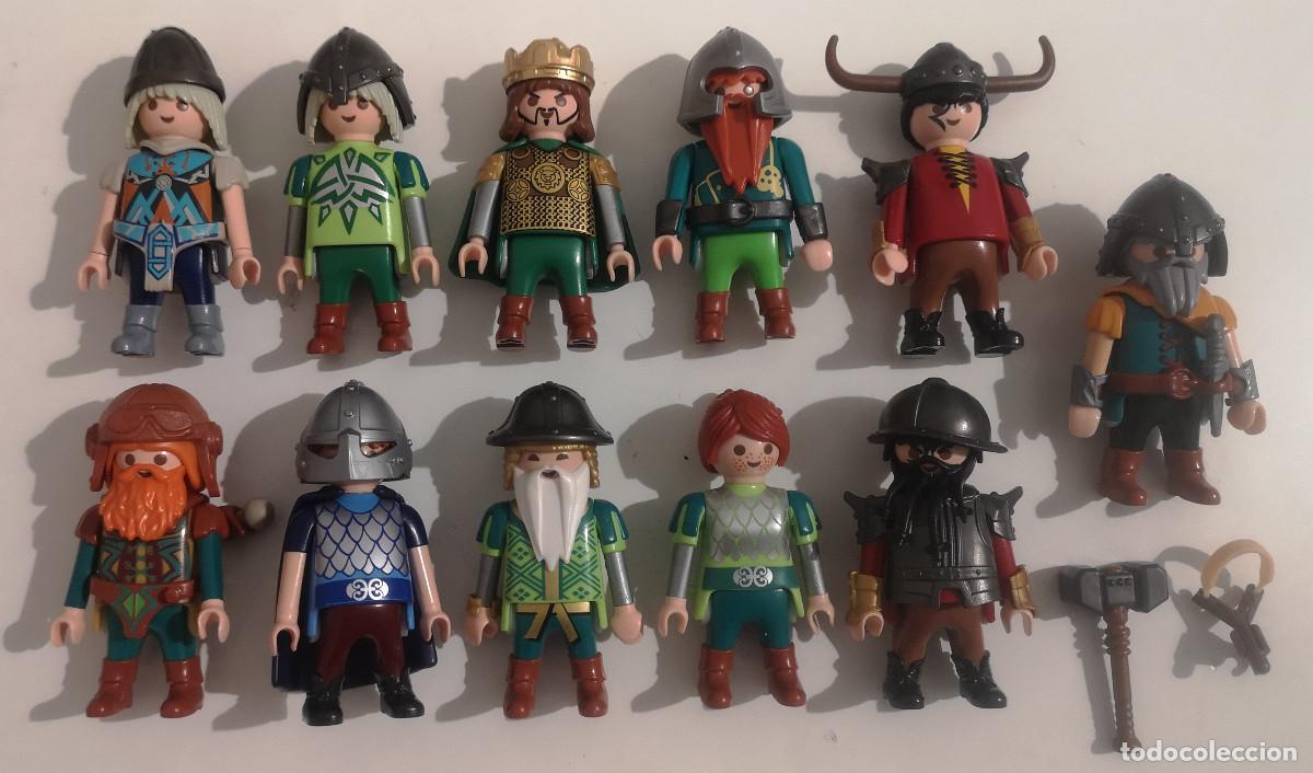 Playmobil: PLAYMOBIL MEDIEVAL FANTAS&Iacute;A LOTE ENANOS GUERREROS