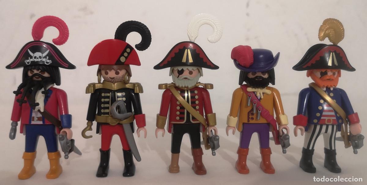 Playmobil: PLAYMOBIL PIRATAS LOTE CAPITANES A&Ntilde;OS 90