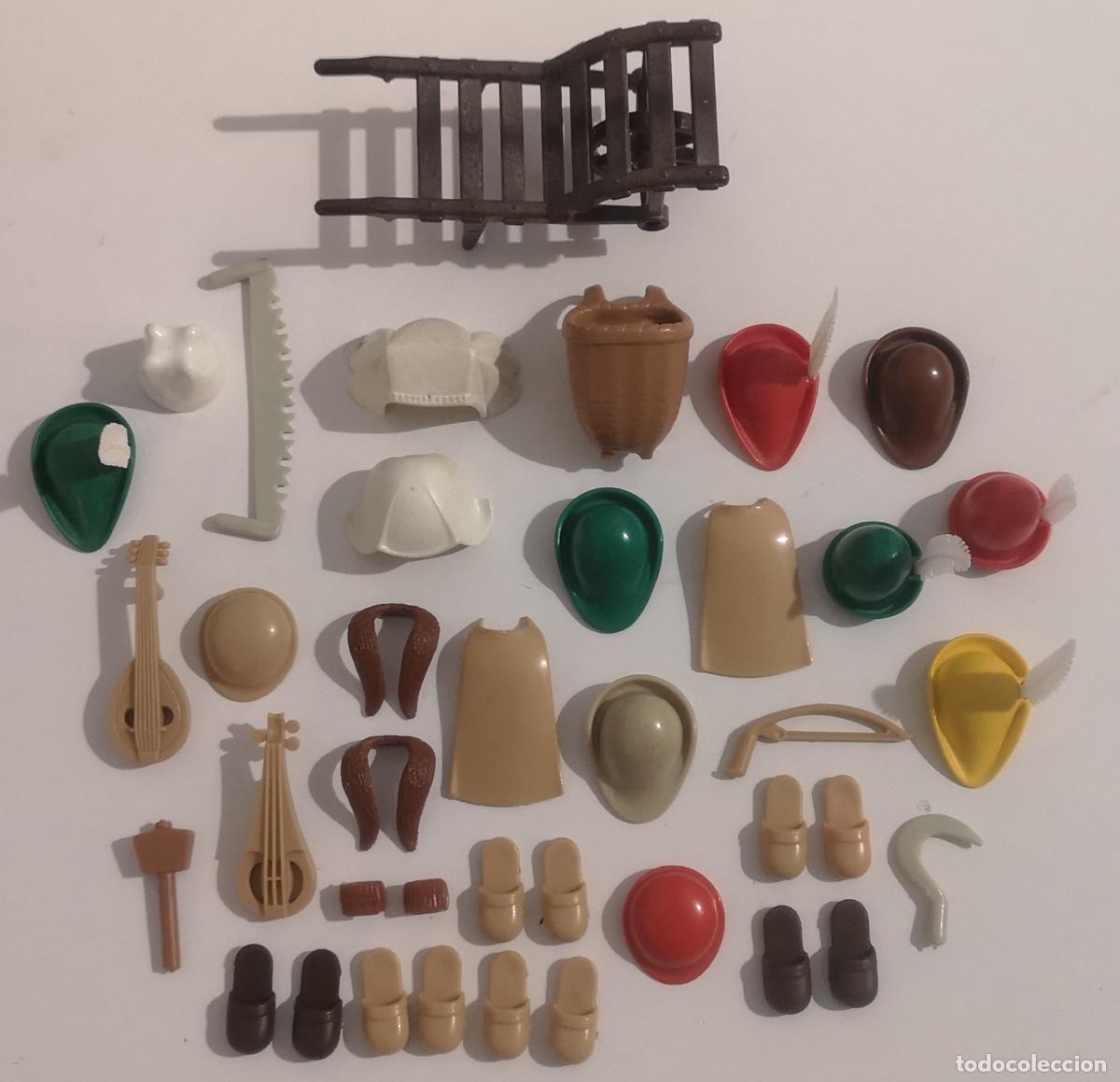 Playmobil: PLAYMOBIL MEDIEVAL LOTE ACCESORIOS ALDEANOS A&Ntilde;OS 80