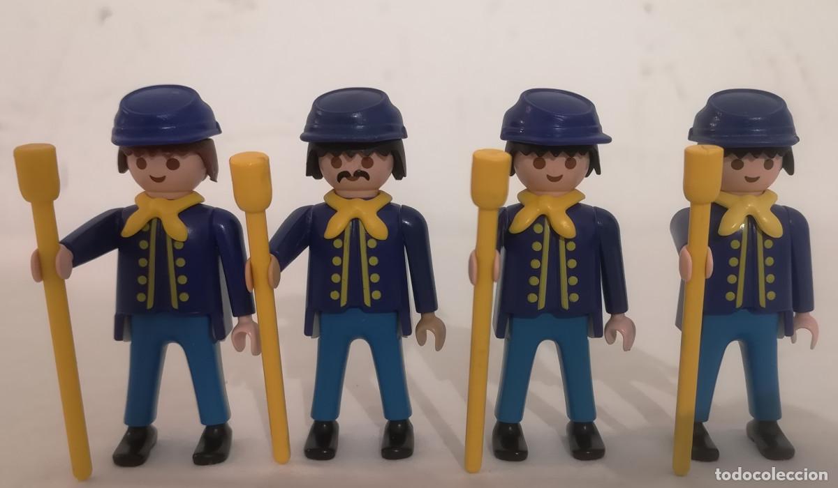Playmobil: PLAYMOBIL OESTE LOTE ARTILLEROS EJ&Eacute;RCITO NORDISTA A&Ntilde;OS 90