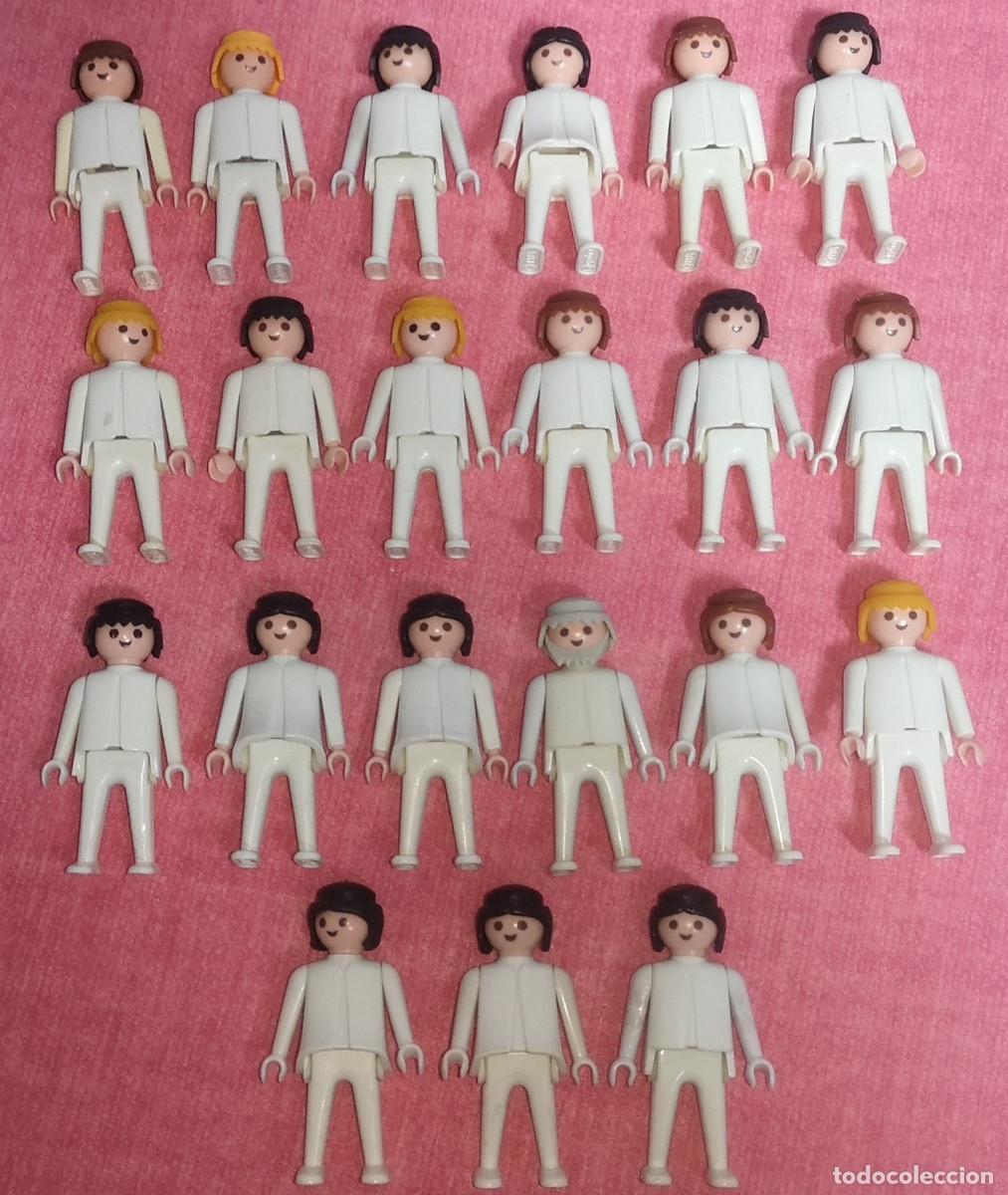 Playmobil: PLAYMOBIL LOTE CLICKS BLANCOS A&Ntilde;OS 70/80