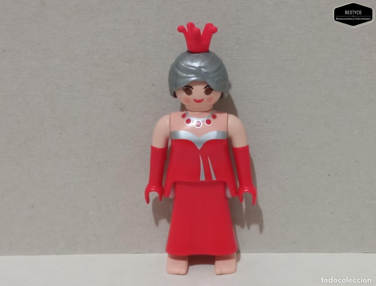 Playmobil: Playmobil - Figura Personaje Dama Vestido Largo Color Rojo
