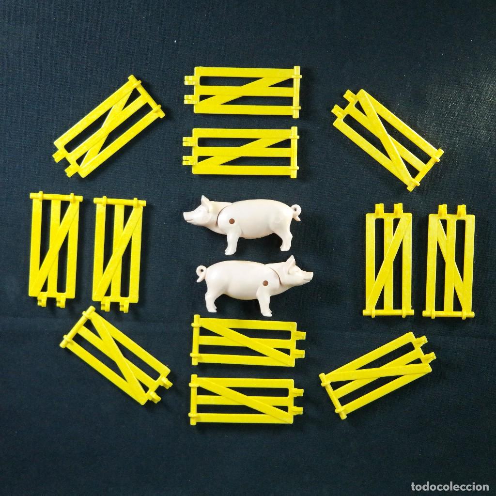 Playmobil: Playmobil cerco amarillo con chanchos ☼