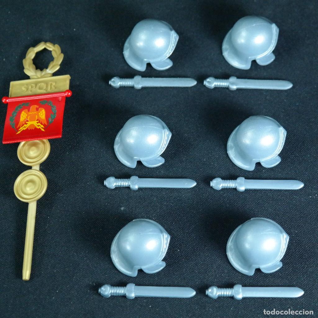 Playmobil: Playmobil cascos, espadas y estandarte romano ☼