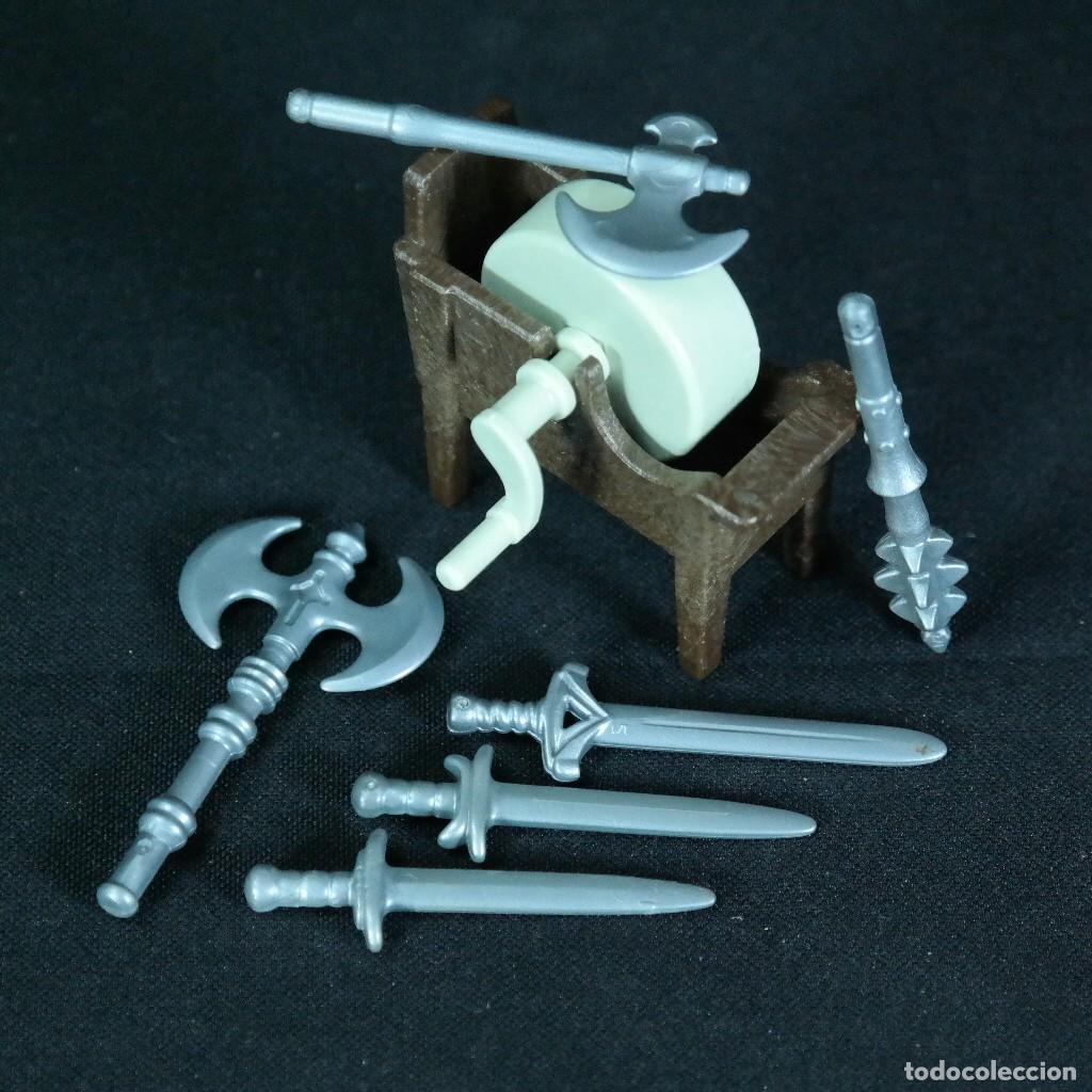 Playmobil: Playmobil piedra de afilar con armas ☼
