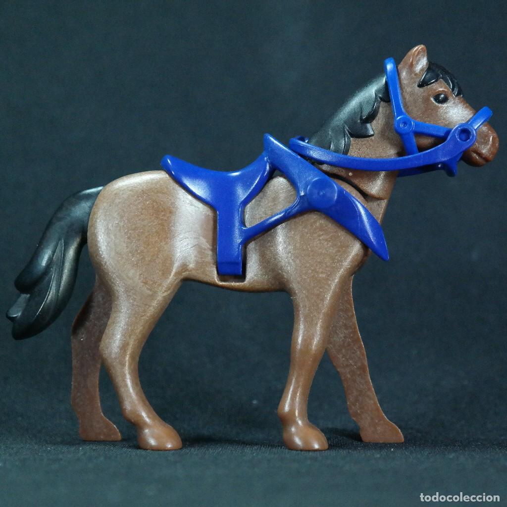 Playmobil: Playmobil caballo marron con arnes ☼