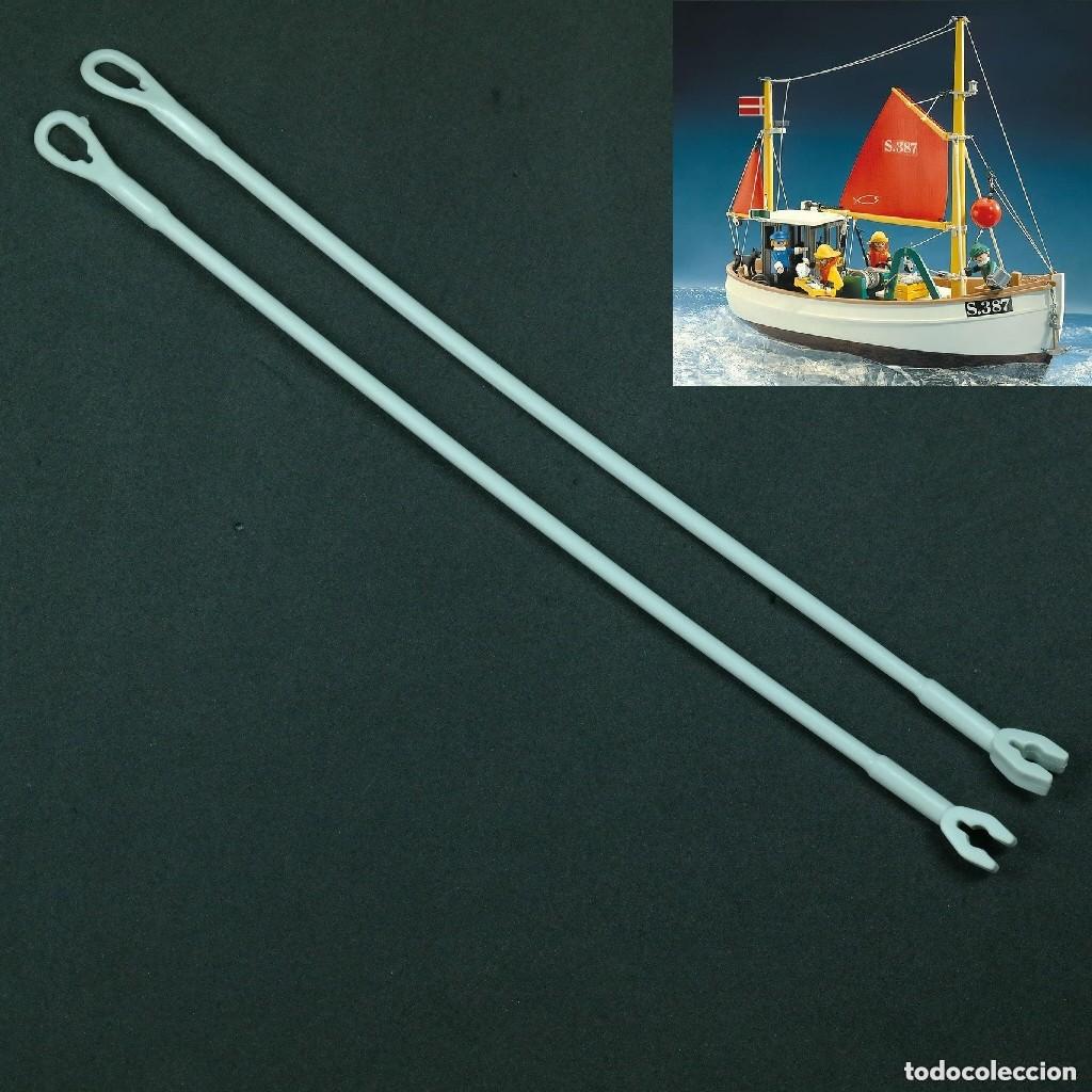 Playmobil: Playmobil 2 barras grises sujecion mastil barco pesquero 3551 ☼