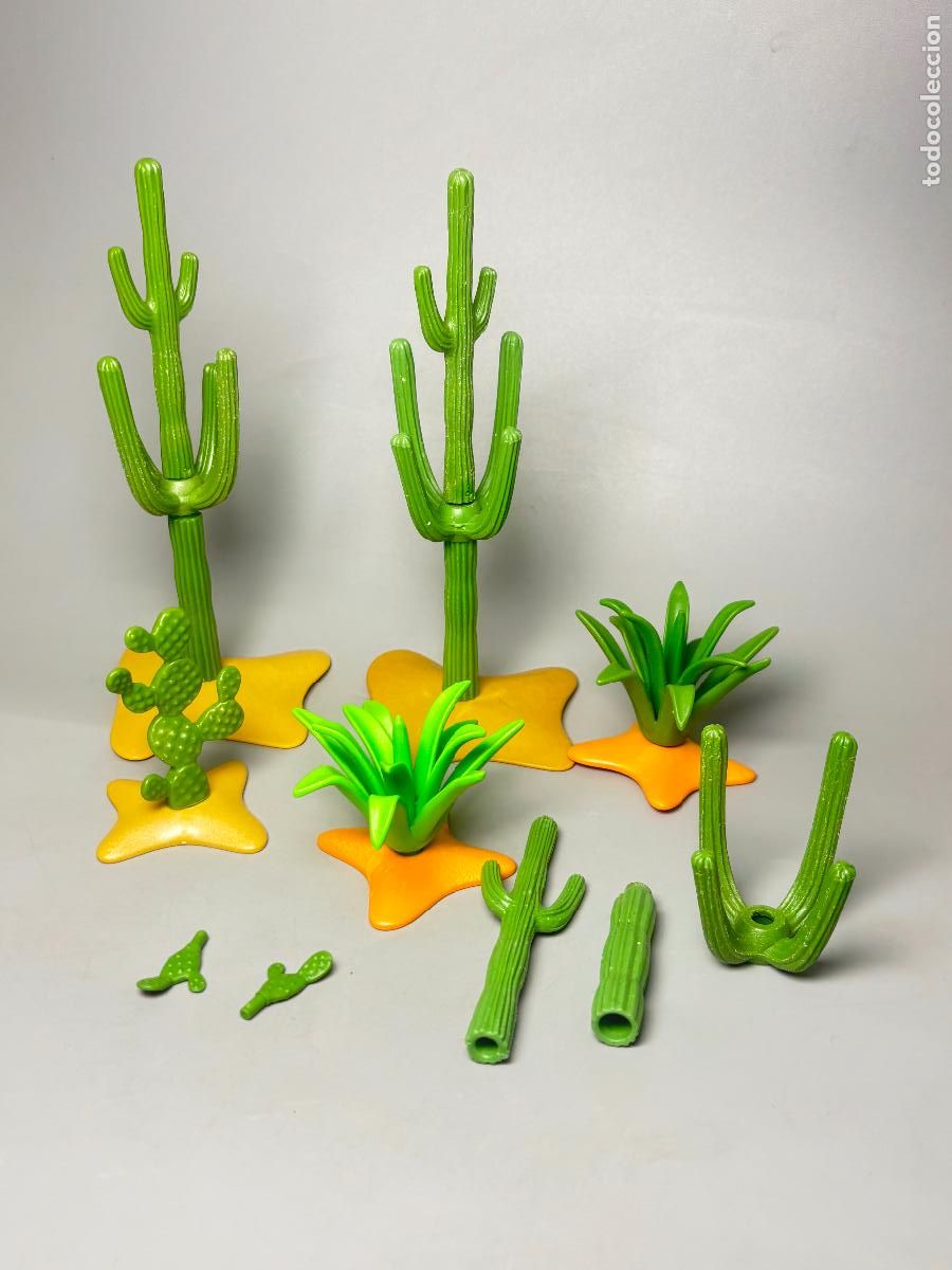 Playmobil: PLAYMOBIL lote cactus con base y seto