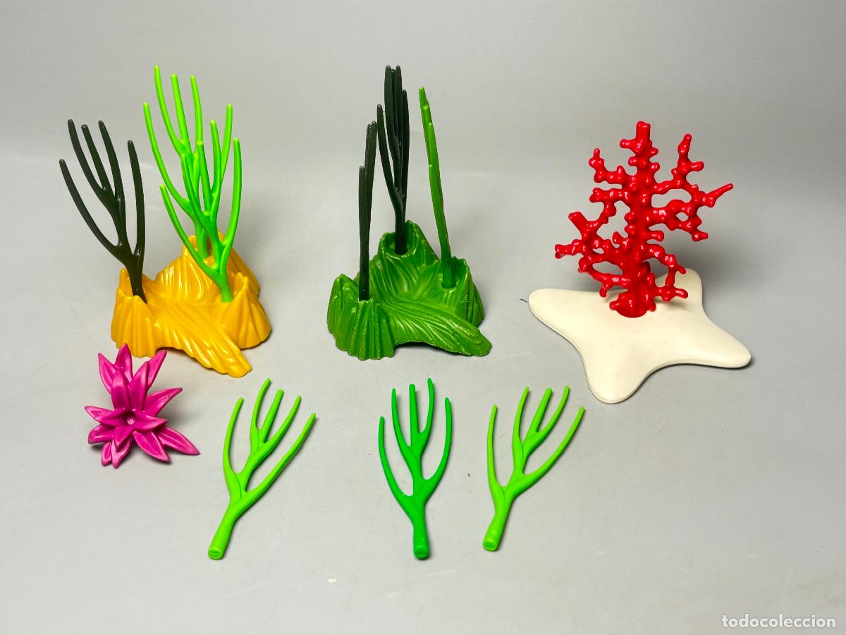 Playmobil: PLAYMOBIL lote hoja base coral escenario