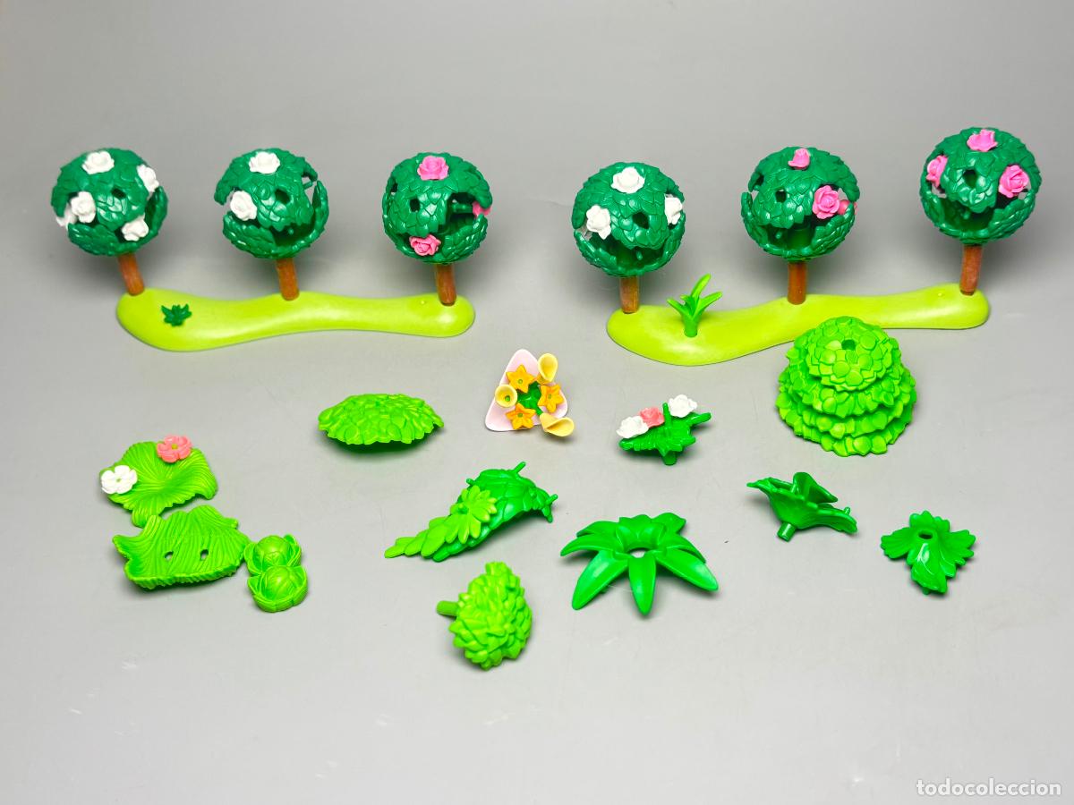 Playmobil: PLAYMOBIL lote base &aacute;rbol planta seto