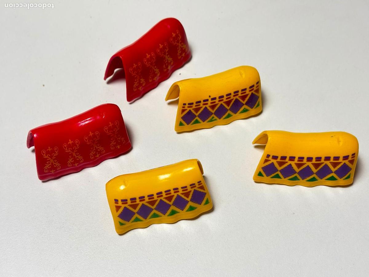 Playmobil: PLAYMOBIL lote manta roja amarilla caballo