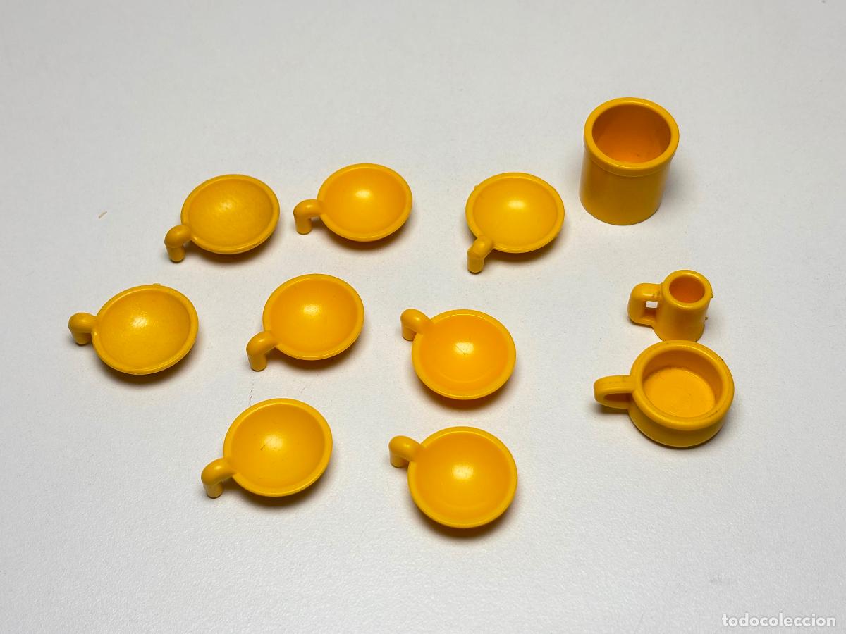 Playmobil: PLAYMOBIL lote menaje plato cubierta tazo