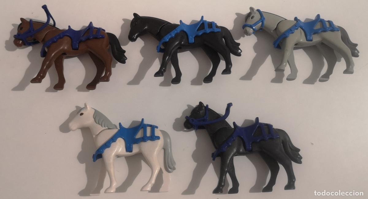 Playmobil: PLAYMOBIL MEDIEVAL LOTE CABALLOS 2&ordf; GENERACI&Oacute;N