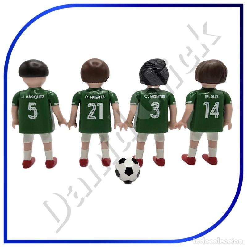 Playmobil: PLAYMOBIL FUTBOLISTAS MEXICO JUGADORES DE FUTBOL X 4 UDS