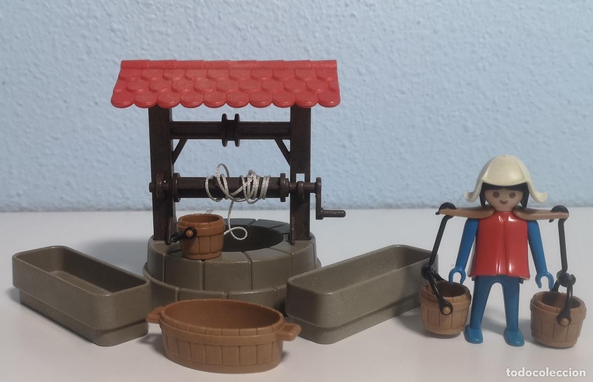 Playmobil: PLAYMOBIL MEDIEVAL AGUADORA + POZO A&Ntilde;OS 80 &iexcl;PIEZA ORIGINAL!