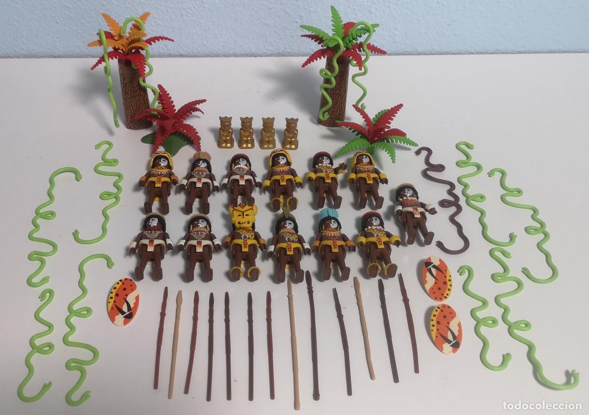 Playmobil: PLAYMOBIL LOTE IND&Iacute;GENAS AMAZONAS + COMPLEMENTOS
