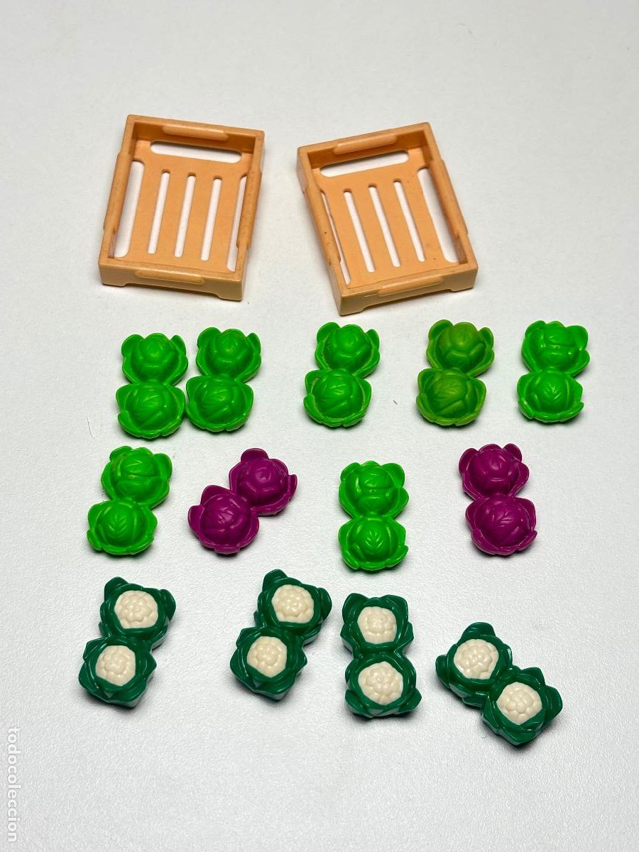 Playmobil: PLAYMOBIL lote caja lechuga coliflor tienda