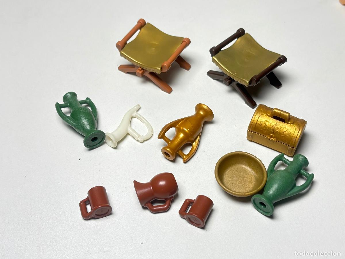 Playmobil: PLAYMOBIL lote banqueta romana egipcia con c&aacute;ntara