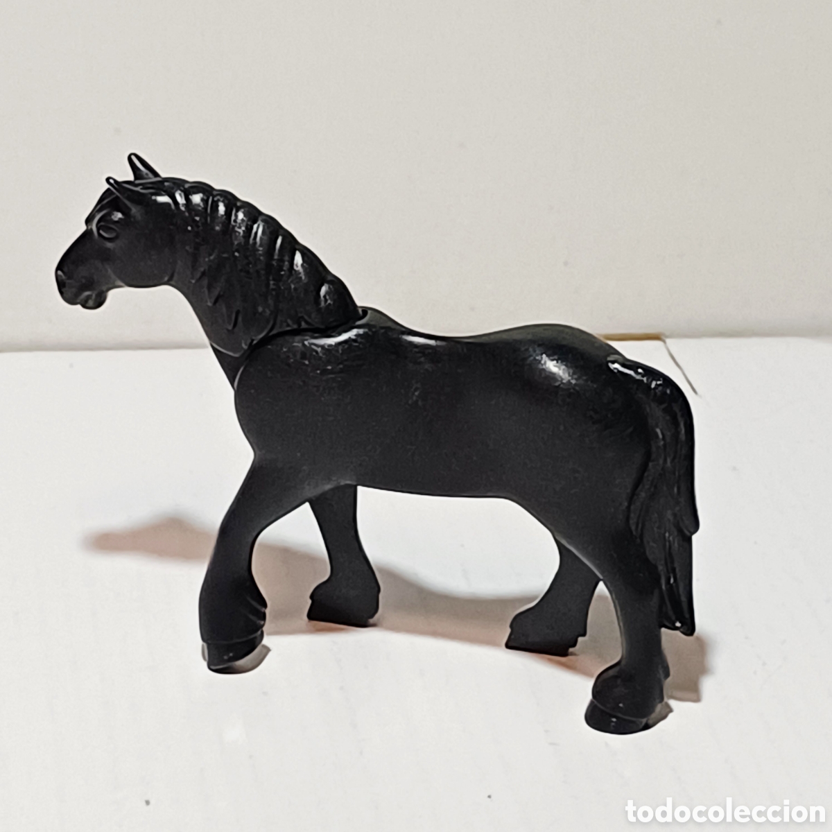 Playmobil: Pieza playmobil caballo negro oeste western granja city ciudad