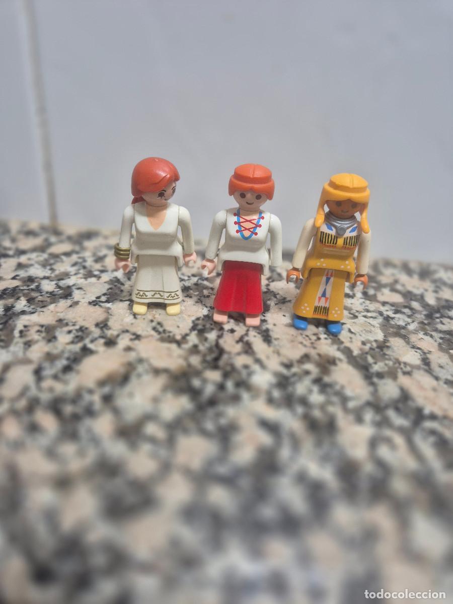 Playmobil: LOTE 3 FIGURAS MU&Ntilde;ECAS PLAYMOBIL VER FOTOS.